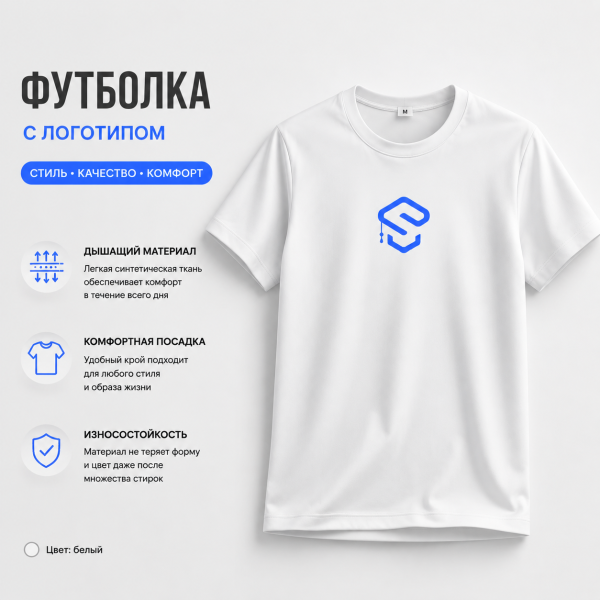 ChatGPT Image 27 авг. 2026 г., 00_00_47 Футболка с логотипом АИС «Школа» Мужская